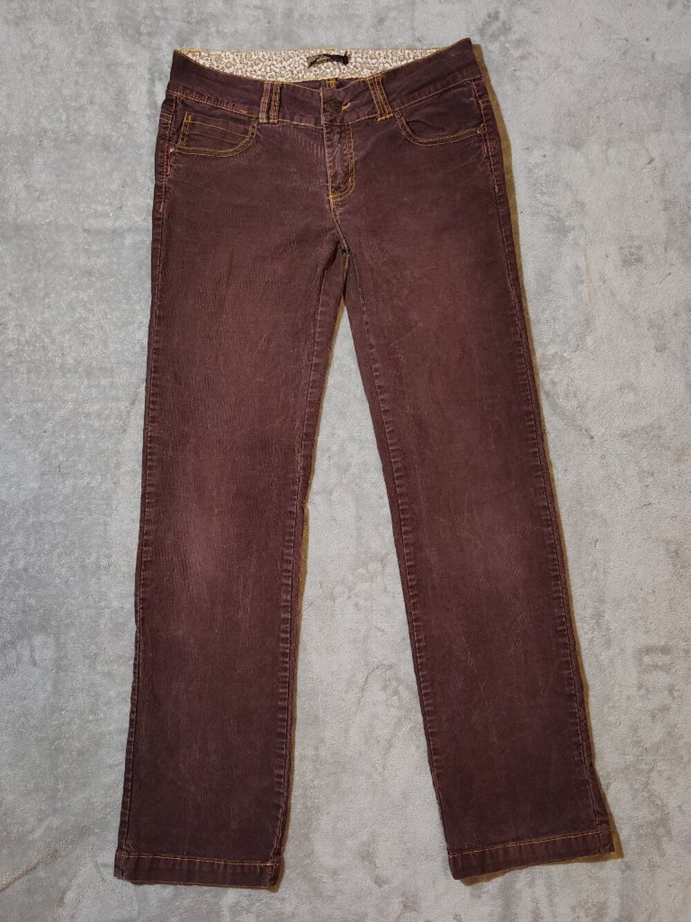 PrAna Corduroy Canyon Cord Pant Earthy Brown Retro 70s Boho Autumn Mid Rise